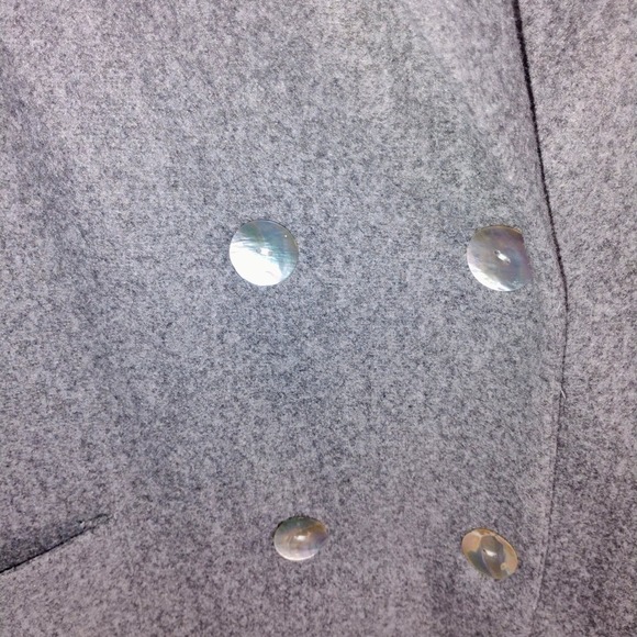 Gray Double Breasted Coat Oversized Pockets Minimalist size XXL New condition - Picture 2 of 5